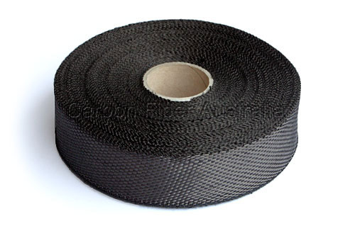 Carbon fiber plain tape - 25mm wide x 50m long